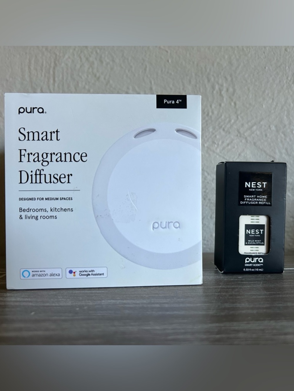 Pura 4 Smart Home Fragrance Diffuser with Nest Refill - Bundle - NEW